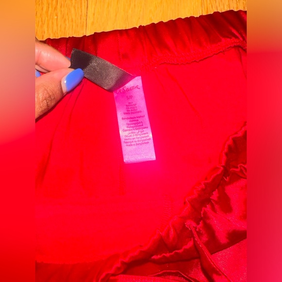 Lasenza satin silk red pyjama pants women’s small - Picture 9 of 9